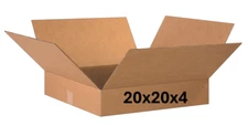 20" x 20" x 4" CARDBOARD BOX - 200 lb - SINGLE BOX