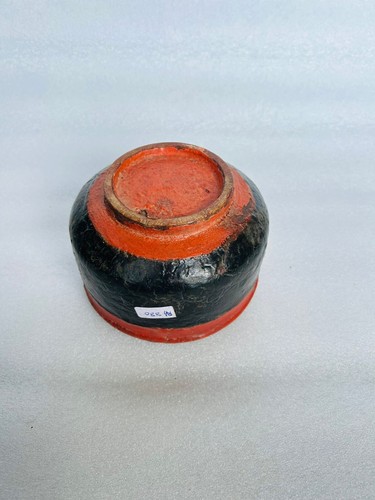 Vintage Wooden Hand Painted Kitchenware Soup Bowl Old Indian Hand Made Bowl - Picture 3 of 4