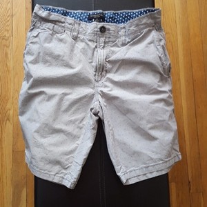 Men-039-s-Banana-Republic-Gray-Print-Aiden-Shorts-Size-31