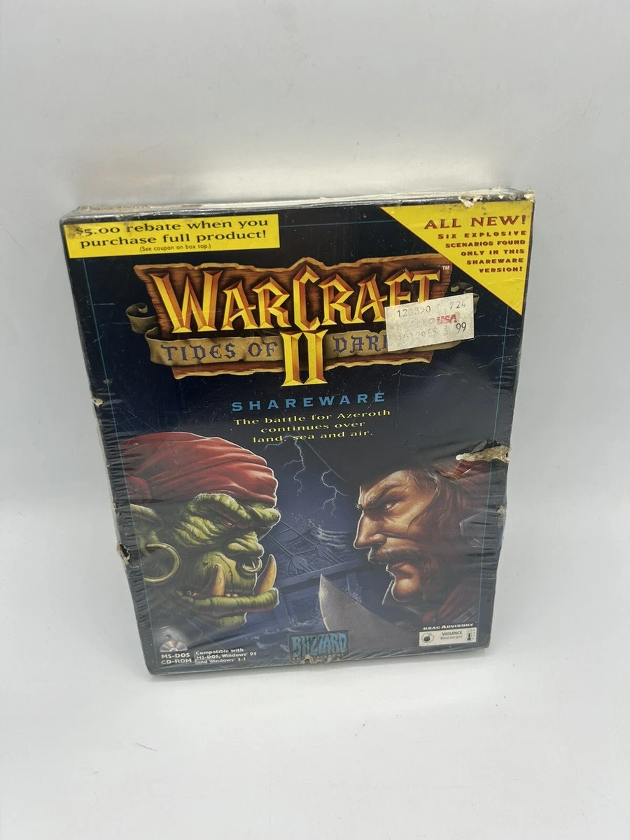 WARCRAFT 2 II tides of darkness PC Big Box FR EUR 50,00
