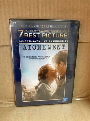Atonement (DVD, 2008, Full Frame), James McAvoy  NEW Sealed
