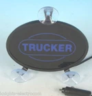 24V TRUCKER BLUE LIGHT SHIELD SIGN  sucker mount window sign