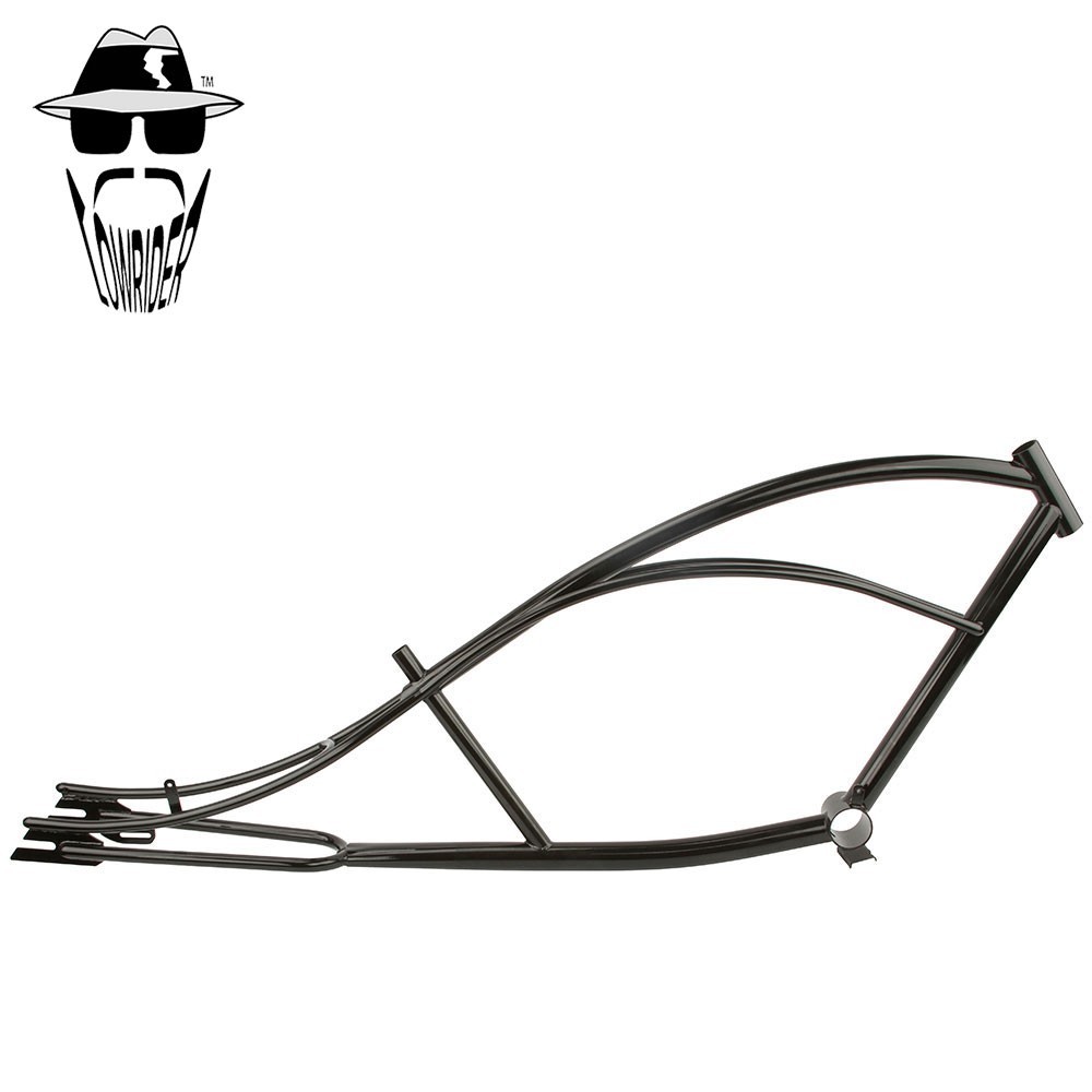 ローライダー スチールフレーム ORIGINAL LOWRIDER Black Limo Stretch Chopper Bicycle Frame Custom