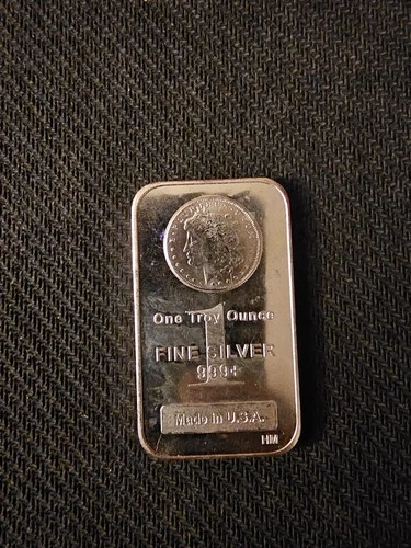 Highland Mint In The USA.  1 Troy Ounce .999 Fine Silver Bar. ✔️ ..