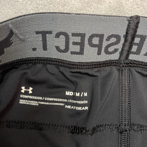 Under Armour Project Rock Compression Leggings Womens M Black Training Pants - Picture 7 of 10