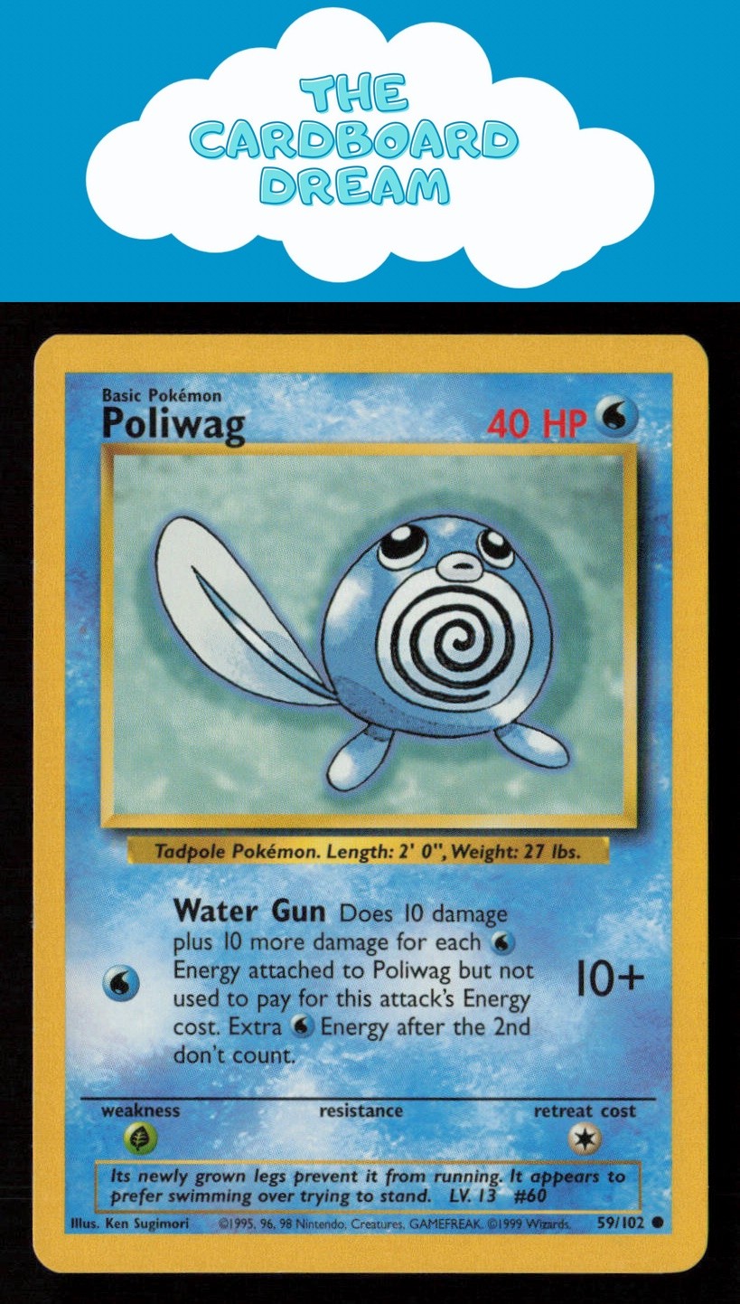 Poliwag Base Set #059/102 Common Pokemon Card WotC