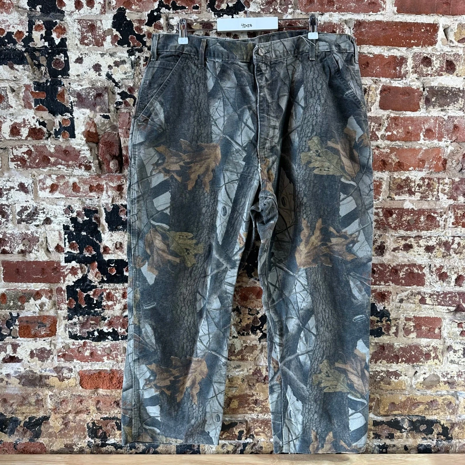 Carhartt Pants Camo Carpenter Mens 42x28 Realtree B158 CMO 2005 Dungaree