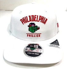 Philadelphia Phillies Phanatic MLB NE Cotton Stretch-Snap Snapback Hat~White