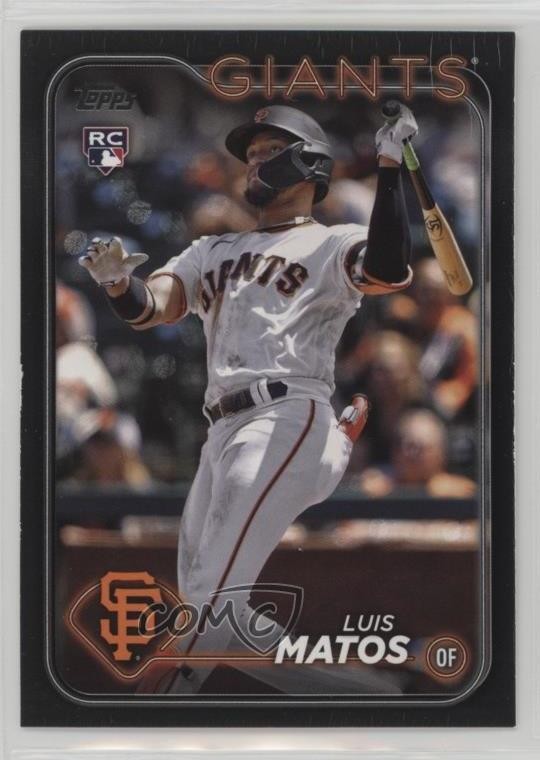 2024 Topps Series 1 Black 30/73 Luis Matos #28 02u0
