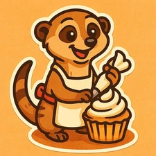 Funny Meerkat Car Sticker 9x9cm - Funny Animal Sticker for Car