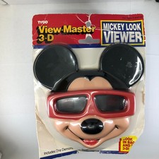 Tyco View Master Mickey Mouse 3D Look Viewer Disney 1990 Distressed Package VTG