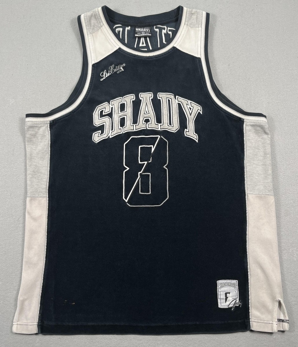 shady ltd ゲームシャツ Eminem SHADY LTD Limited Edition Series 1 Jersey Shirt VTG Y2k Rap