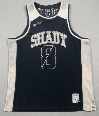 フ*️様 SHADY LIMITED タンクトップ サイズ8 グレー Vintage Eminem Shady Limited 8 Mile Basketball Jersey Limited