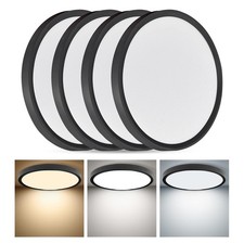 4PK 12 Inch LED Flush Mount Ceiling Light,24W, 2520LM, 3000K/4000K/6000K CCT ...