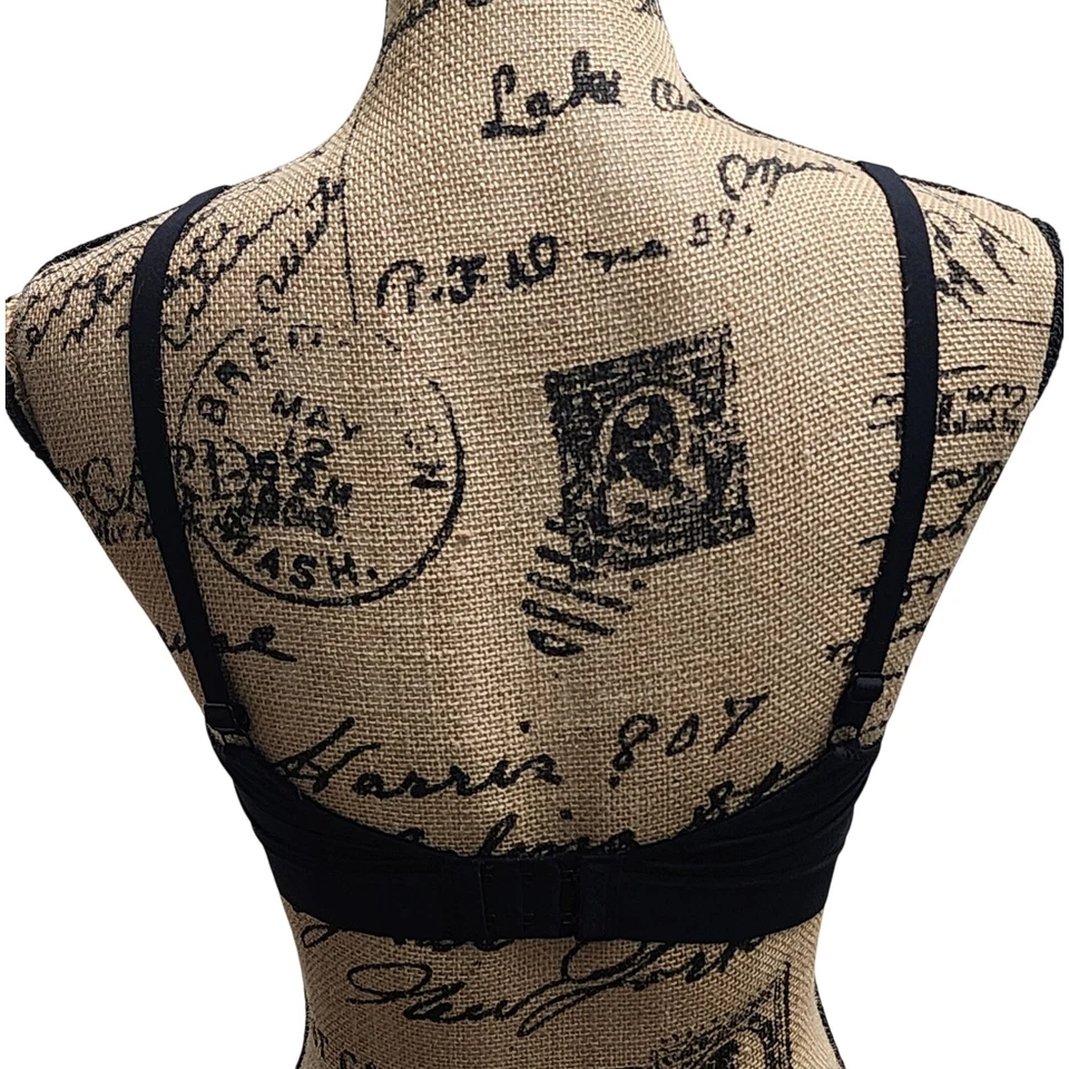 Sujetador Camiseta DKNY Intimates Negro Inalámbrico Comodidad Diaria Talla M Foto 3 de 4