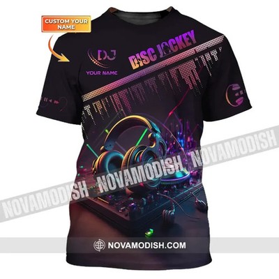 Custom Name Disc Jockey T-Shirt, Gift For DJ, Music Lover Shirt HB277