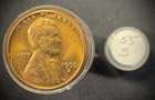 1955-S Lincoln Wheat Cent Penny RED LUSTROUS Uncirculated Roll Of 50 Coins