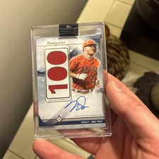 2023 Topps Luminaries Mike Trout Home Run Kings Relic Auto /15 Angels