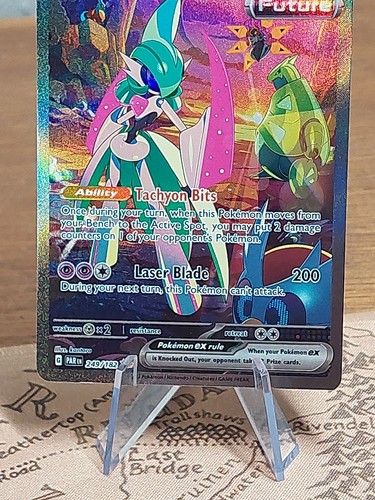 Pokemon Paradox Rift Iron Valiant ex 249/182 Holo Special Illustration Rare NM - Picture 10 of 11
