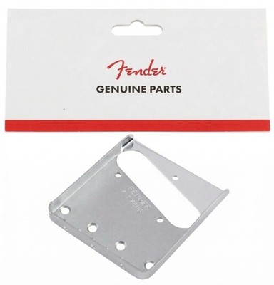 Genuine Fender Vintage Telecaster/Tele 3-Saddle Bridge Plate - CHROME