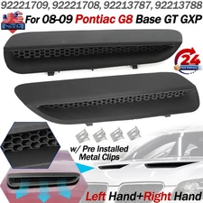 For 2008 2009 Pontiac G8 Hood Scoops Vents Grille Air Outlet Vent Cover Pair L+R
