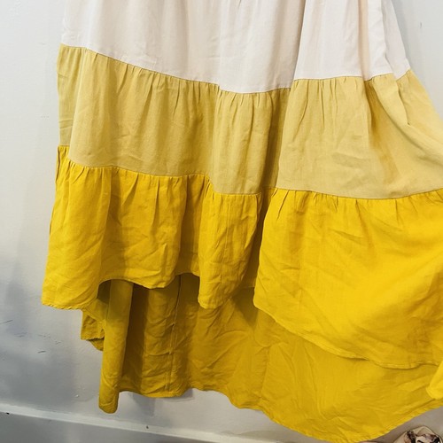 Vestido Moodie Alto Bajo Niveles Bloque de Color Talla S Multicolor Verano Boho Solero - Imagen 9 de 13