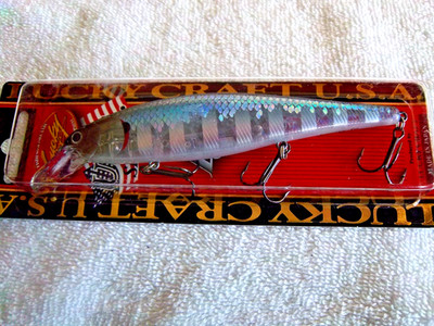 LUCKY CRAFT POINTER 128 1 OZ / 5'' PT128 SP-IN ZEBRA MS GHOST MINNOW RUNS 4'-5