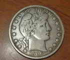 1906 Barber Half Dollar in Very Fine Condition