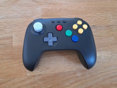 8BitDo 64 Bluetooth Controller Black/schwarz + Classic Button Set (Analogue 3D)