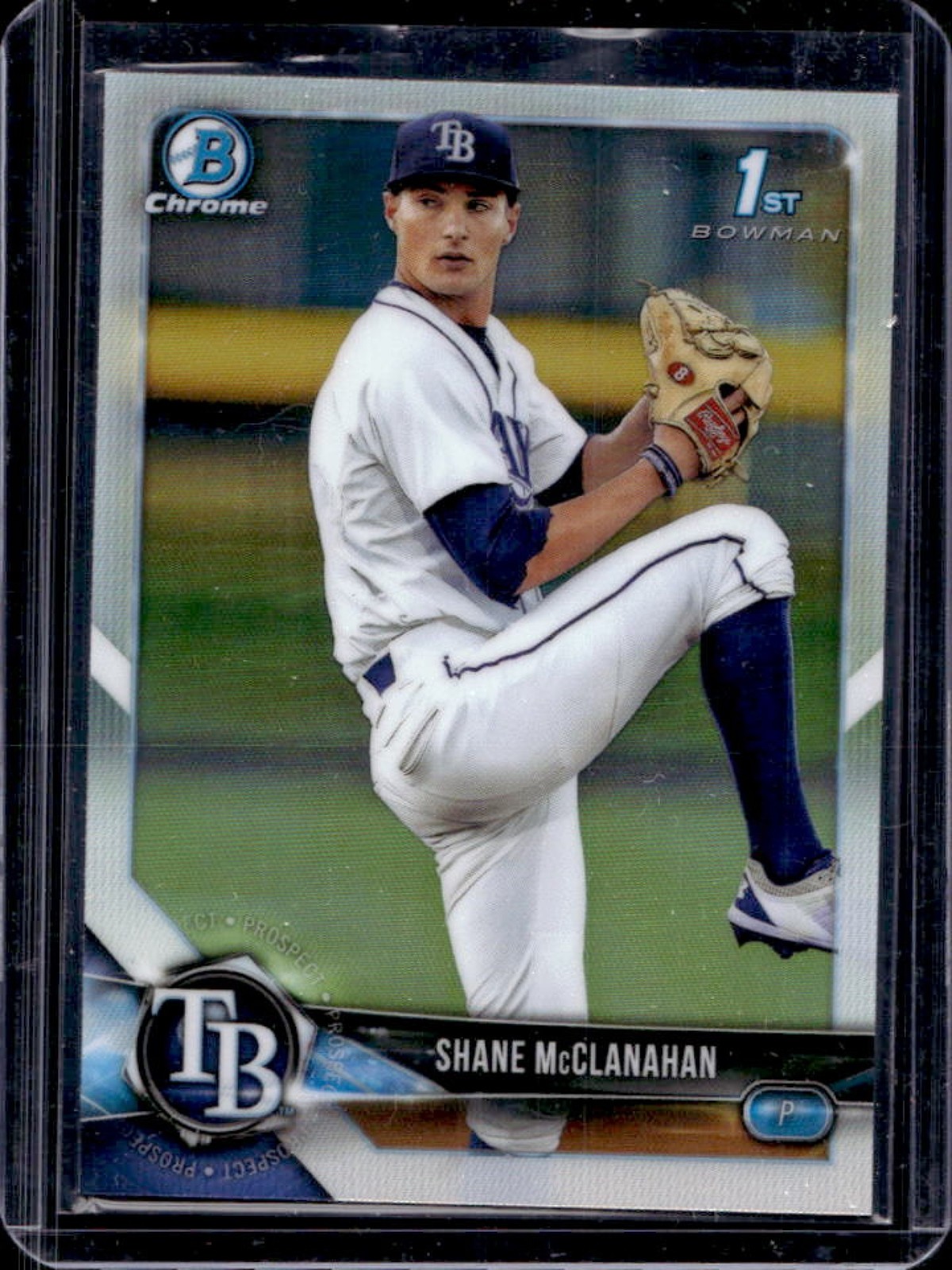 2018 Bowman Draft Shane McClanahan 1st Prospect Chrome Refractor #BDC-9 Rays