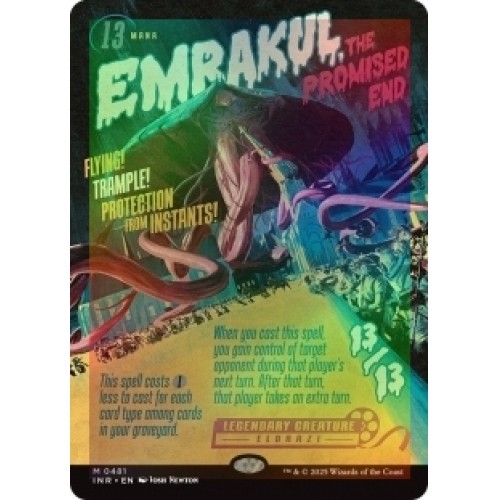 FOIL EMRAKUL, THE PROMISED END (BORDERLESS) Innistrad Remastered Magic MTG CARD - Picture 1 of 1