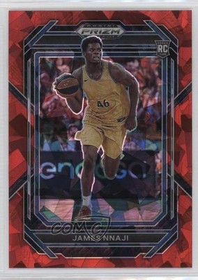 2023-24 Panini Prizm Draft Picks Red Ice Prizm James Nnaji #3 0v2h