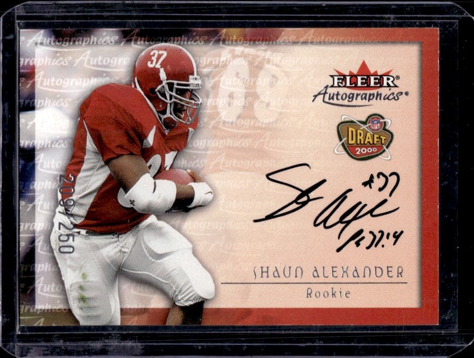 Shaun Alexander Fleer Autographics # Silver
