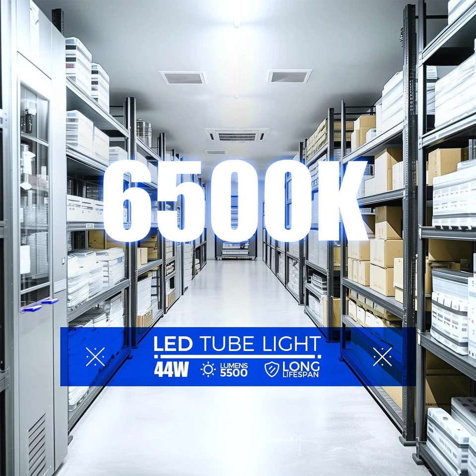 Bombillas LED de 8 pies, 44W 5500Lm 6500K, súper brillantes, luces de tubo LED T8 T10 T12, FA Foto 4 de 4