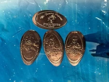 Muppet Vision 3D PizzeRizzo Pressed Pennies Miss Piggy Kermit Fozzie + Map
