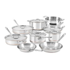 All-Clad Copper Core 5-Ply Bonded Stainless Steel Cookware Set | 15-Piece