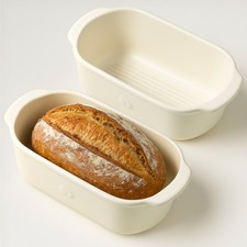 2x Brottopf - Toastbrot Backform - Brottopf zum Backen - Brot Topf Set