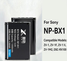 Replacement Battery Charger Kit for Sony NP-BX1 ZV-1 II ZV-1 ZV-1F ZV-1M2