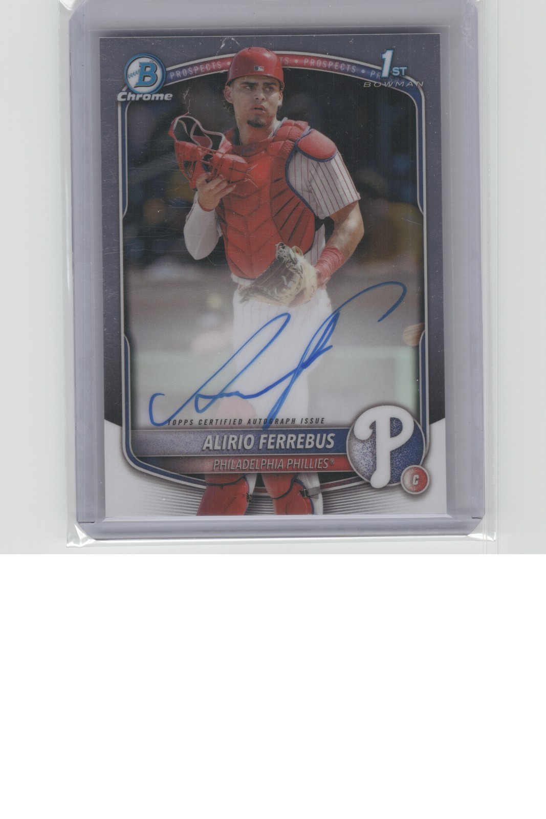 2025 Bowman Chrome #CPA-AF Alirio Ferrebus Prospect Autographs B29R4C66