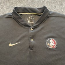 Florida State Seminoles Nike Blade Collar Golf Polo Shirt Mens Large Embroidered