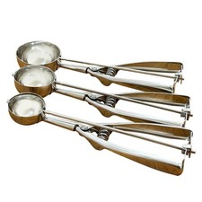 3 Pcs Stainless Steel Ice Cream Scoop Large Middle Small Size Dishwasher Safe