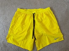 *BRAND NEW* Men NIKE Flex stride Brief Lined 7" Running Lighting Yellow Sz Med