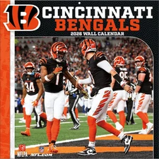 Turner Licensing,  NFL Cincinnati Bengals 2026 Wall Calendar, 12'' X 12'', 12-Mo