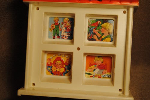 Vintage Chicco Eight Activity Block House Toy Set Complete w/ Original Box 63375 - Picture 7 of 8