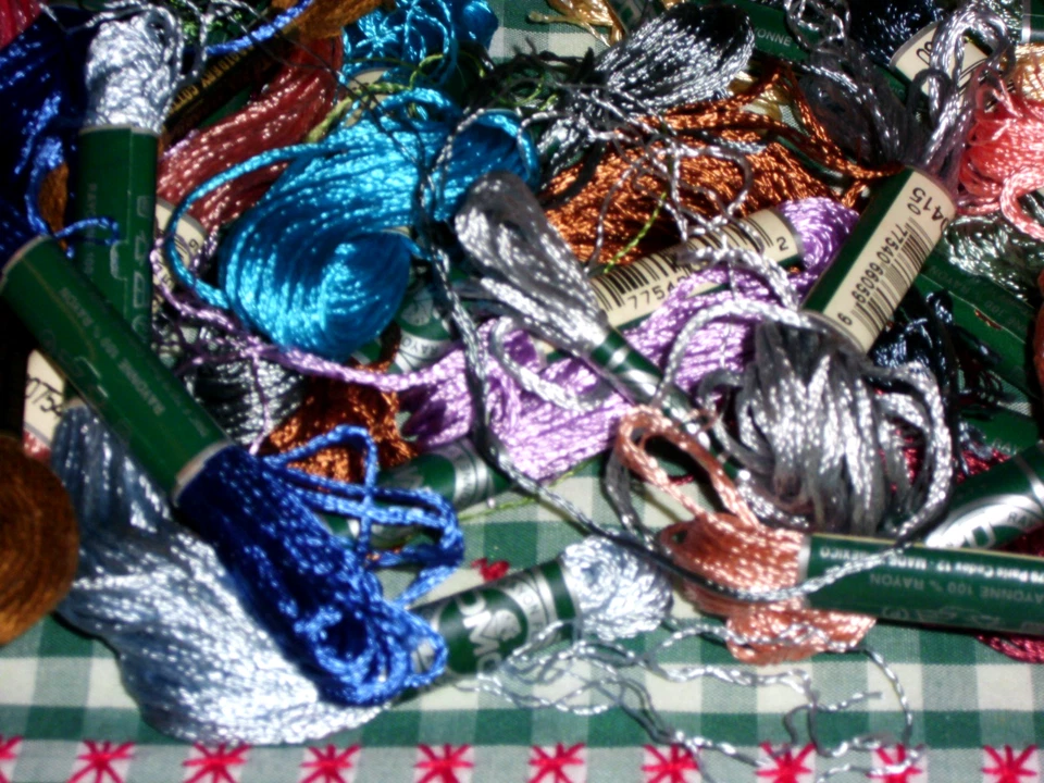 24 DMC Rayon Skeins Embroidery Thread (See Description for #'s) - Image 2 of 4