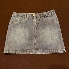 Gap Jeans 5-Pocket 100 Cotton Denim Mini Skirt. Perfectly Broken In, Size 8.