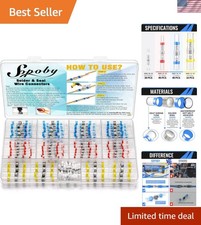 Pro 120PCS Heat Shrink Solder Seal Kit - Waterproof Electrical Wire Connectors