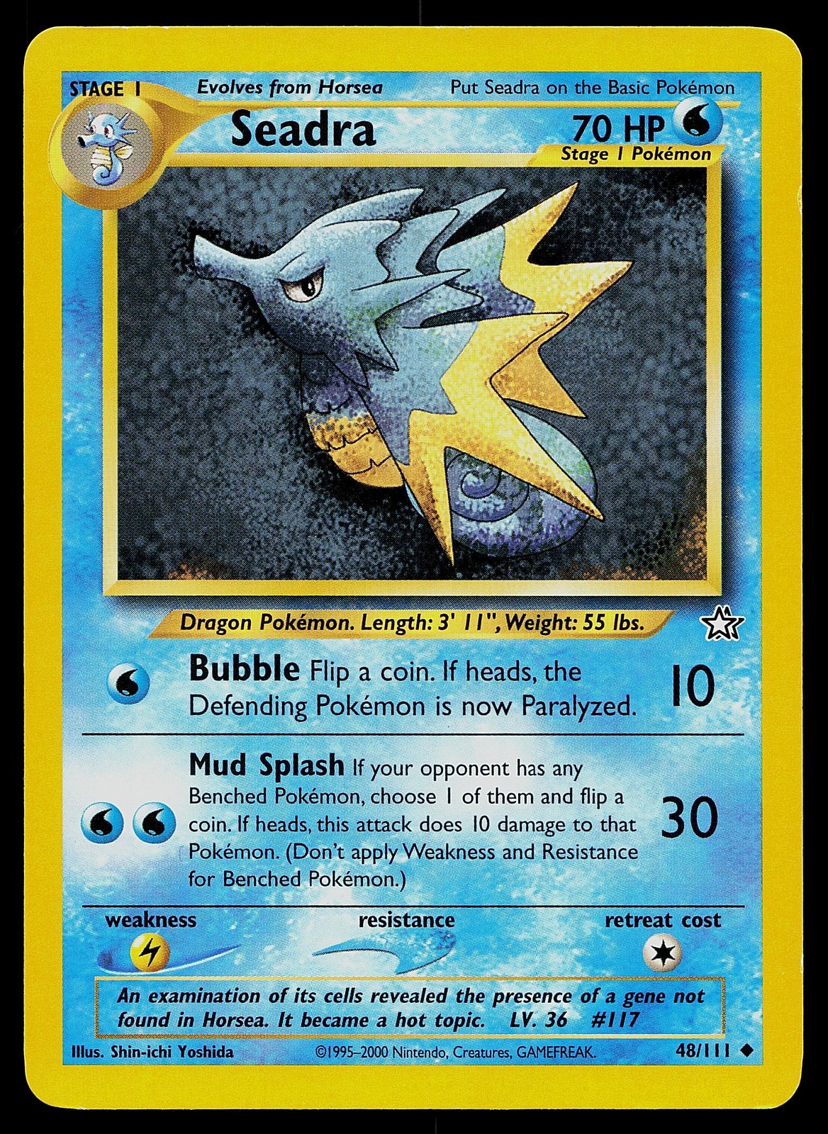 Pokemon Neo Genesis 48/111 Seadra Pokemon Card