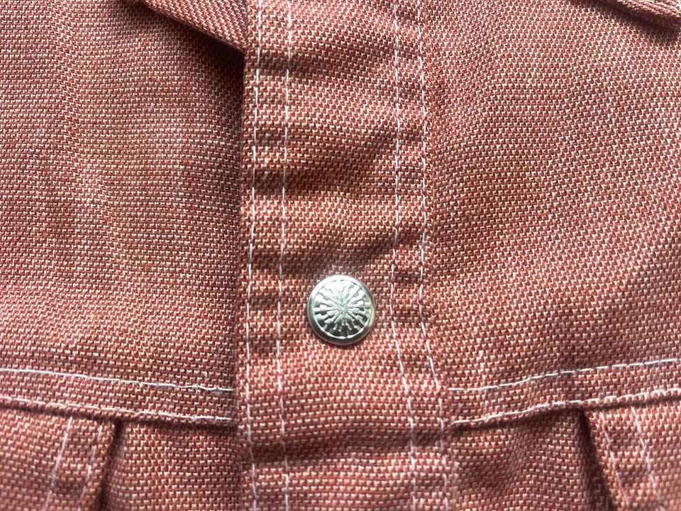 Vintage Sears Jeans Joint Snap Shirt Men Medium Three Pocket Epaulet Utility - Image 2 of 4