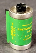 Vintage Kodak Super-XX 35mm Film Metal Canister Exposed Found Film 1940s 1950s